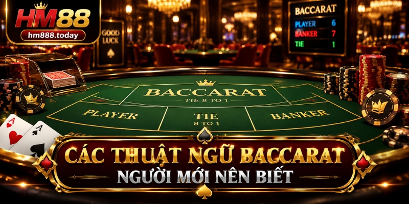 Các thuật ngữ Baccarat người mới nên biết