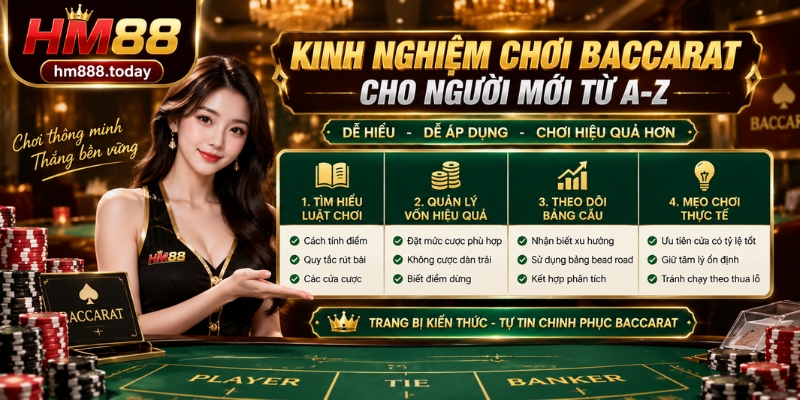 Kinh nghiệm chơi Baccarat cho người mới từ A-Z